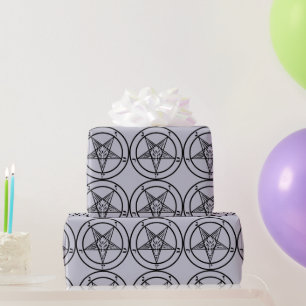Lavender Baphomet Pentagram Wrapping Paper