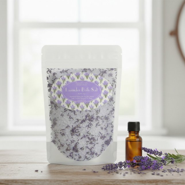 Lavender Bath Salt Oval Label (Creator Uploaded)