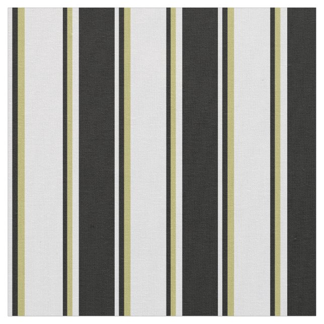 Lavender, Black, and Dark Khaki Coloured Lines Fabric (Close Up)
