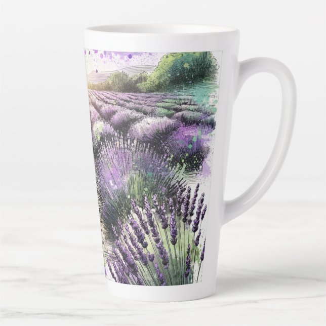 Lavender Bloom Serenity Mug  (Right)