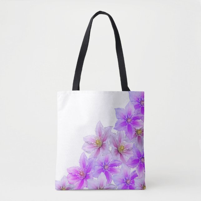 Lavender Bloom Tote Bag – Soft Florals for Everyda (Front)