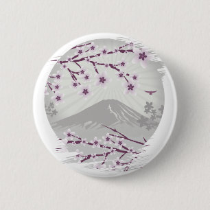 Lavender Blossom 6 Cm Round Badge