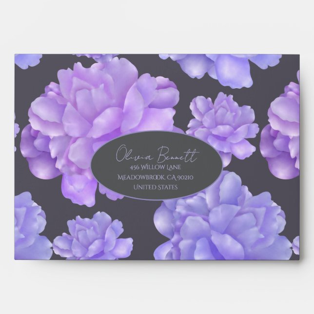 Lavender Blossom Envelope (Front)