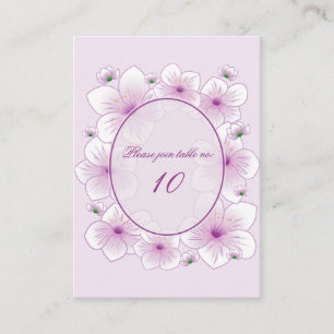 Lavender Blossom Flowers Romantic Guest Place Card