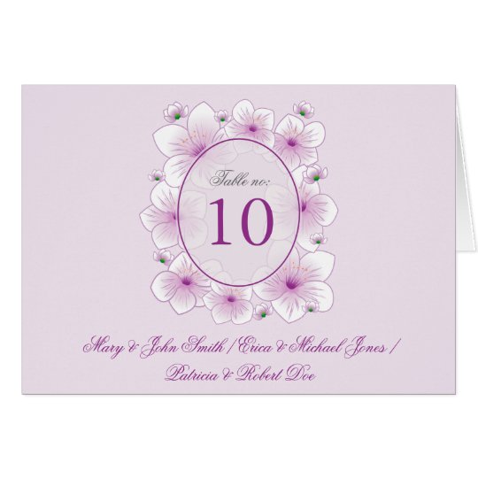Lavender Blossom Flowers Romantic Table Place Card
