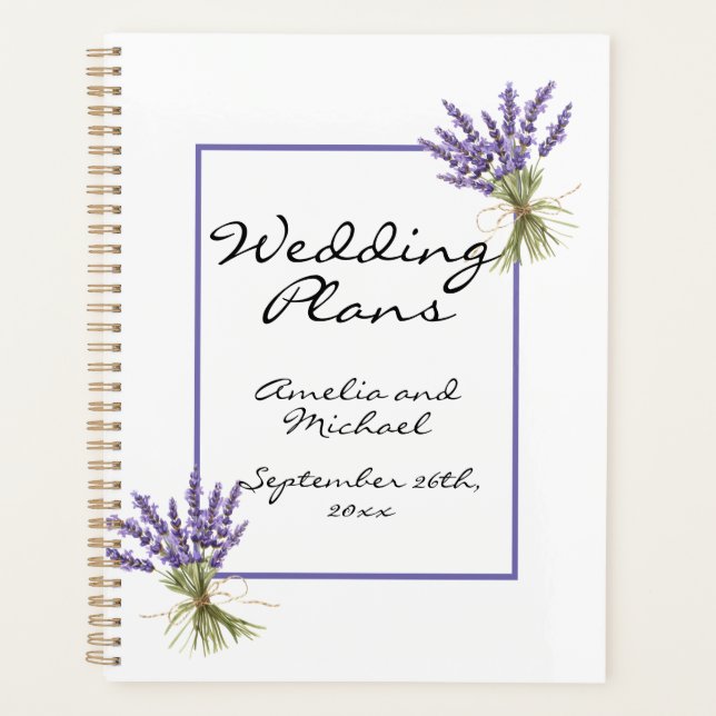 Lavender Blossom Garden Wedding Planner (Front)