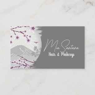 Lavender Blossom Hair and Makeup Business Card