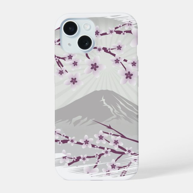 Lavender Blossom iPhone 15 Case (Back)