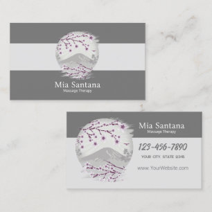 Lavender Blossom Massage Therapy Business Card
