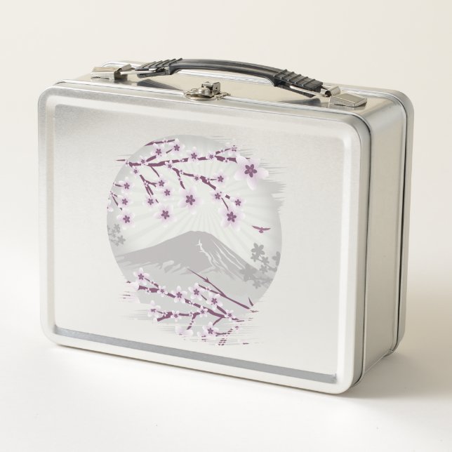 Lavender Blossom  Metal Lunch Box (Front)