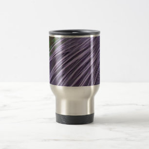 Lavender Blue Feathers Travel Mug