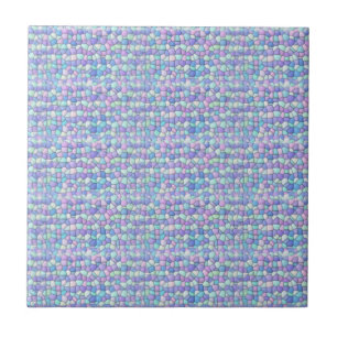 Lavender, Blue, Green Mosaic  Ceramic Tile 2