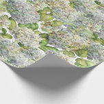 Lavender Blue Hydrangea Botanical Floral Wrapping Paper<br><div class="desc">Soft Lavender Blue hydrangea blossoms float across this elegant wrapping paper. Perfect for wrapping gifts for weddings or other special occasions or crafts including decoupage. Designed just for you by world renowned artist ©Tim Coffey.</div>