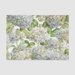 Lavender Blue Hydrangea Floral Tissue Paper