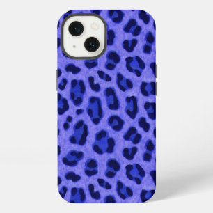 Lavender Blue Leopard Animal Print Skin Pattern iPhone 13 Case