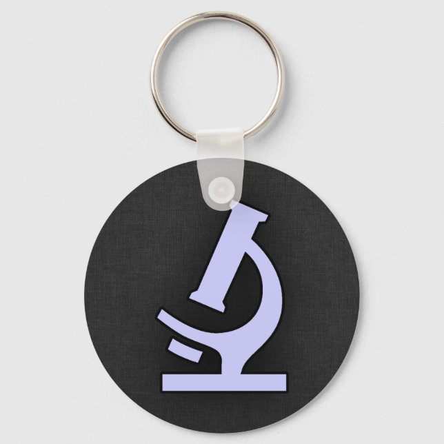 Lavender Blue Microscope Key Ring (Front)