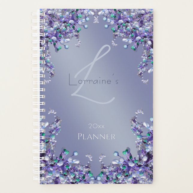 Lavender Blue Spring Planner (Front)