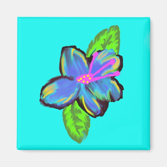 Lavender Blue Yellow Yellow Magnet (Front)