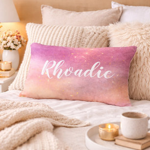 Lavender Blush Cosy Name Decorative Cushion