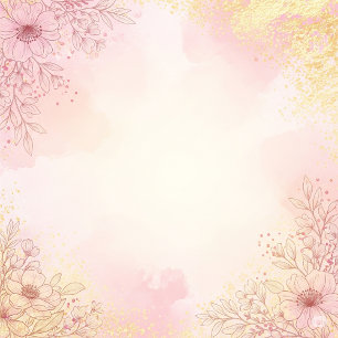 Lavender & Blush Floral Wedding Invitation 