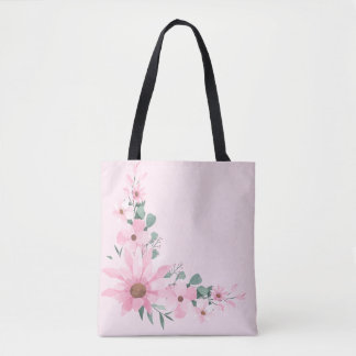 Lavender Blush, Pink Floral Tote
