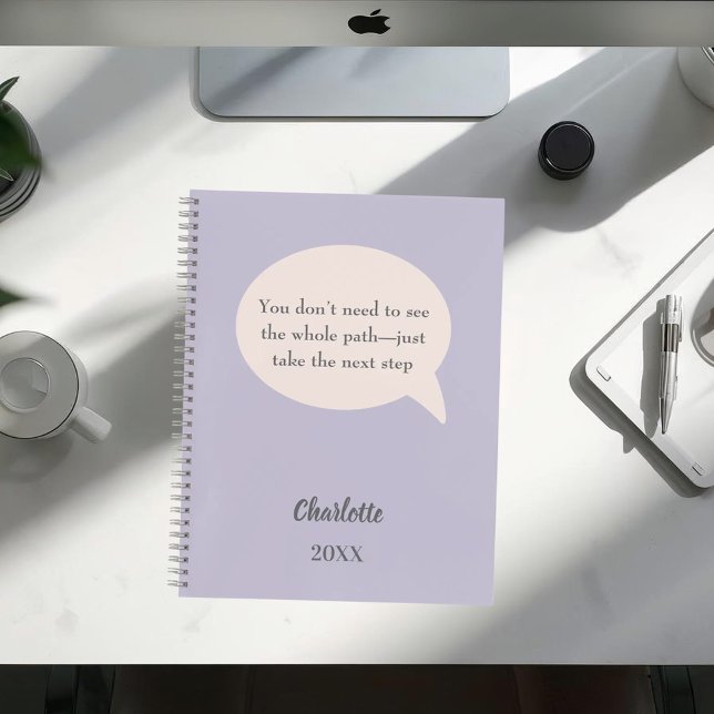 Lavender blush pink ivory inspirational goal quote planner (Creator Uploaded)
