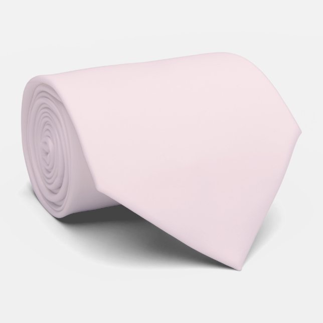 Lavender Blush Solid Colour  Tie (Rolled)