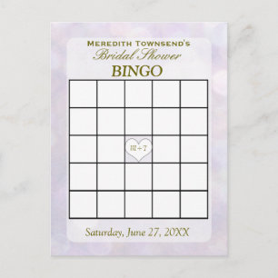 Lavender Bokeh   Bingo Card