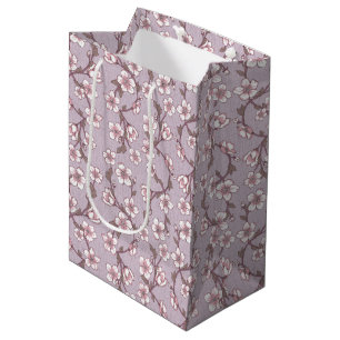 Lavender Botanical Floral Gift Bag – Purple Lilac 