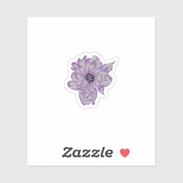 Lavender Botanical Flower Vinyl Sticker (Sheet)