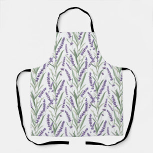 Lavender Botanical Pattern Apron