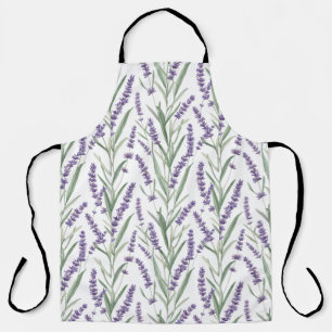 Lavender Botanical Pattern Apron