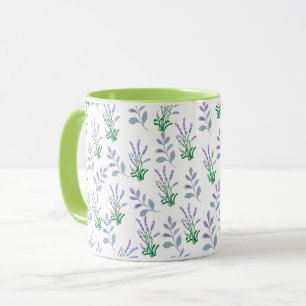 Lavender Botanical Pattern Mug
