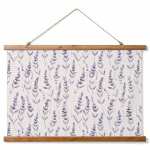 Lavender Botanical Wall Tapestry – Vintage Floral 