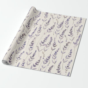 Lavender Botanical Wrapping Paper – Vintage Floral