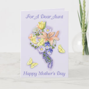 Lavender Bouquet Mother's Day Card