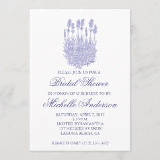 Lavender Bridal Shower Invitation
