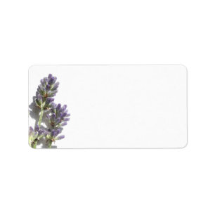 Lavender Bunch Blank Address Label