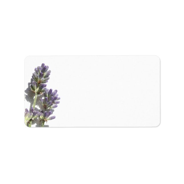 Lavender Bunch Blank Address Label (Front)
