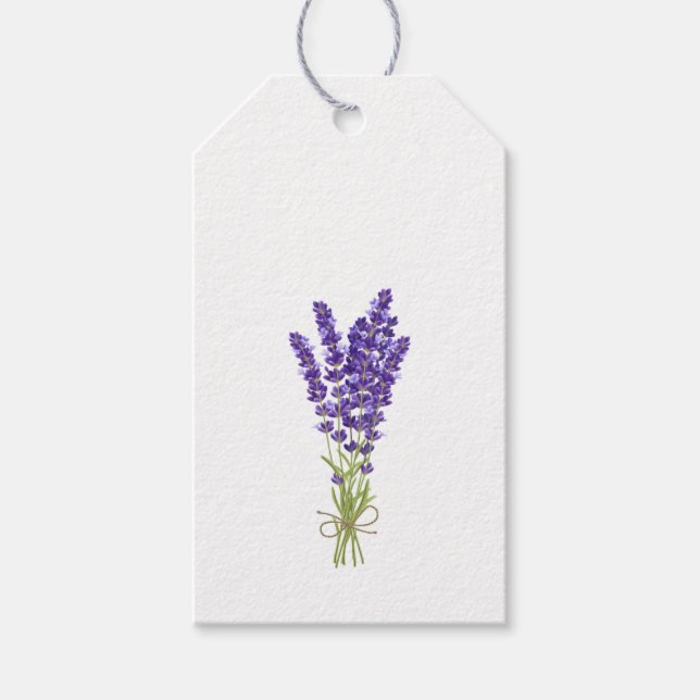 Lavender Bunch Gift Tags (Front)