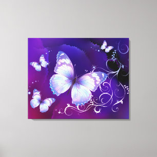 Lavender Butterflies Canvas Print
