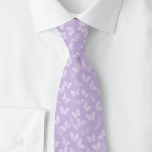 Lavender Butterflies Tie