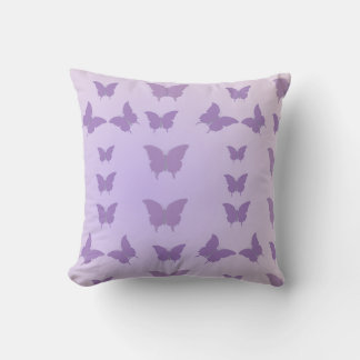 Lavender Butterfly Dreams Throw Pillow