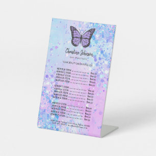 lavender butterfly price list pedestal sign