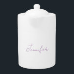 Lavender Calligraphy Elegant Plain Simple Name<br><div class="desc">Looking for a beautiful calligraphy with an aesthetic handwriting? This simple,  eye-catching design is for you. This product immediately impresses those who see it. The fine and tasteful design will immediately reflect the quality of your relationship and family.</div>