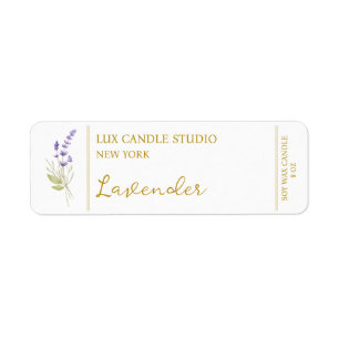 Lavender Candle Label