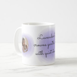 Lavender Cavalier King Charles Spaniel Custom Name Coffee Mug