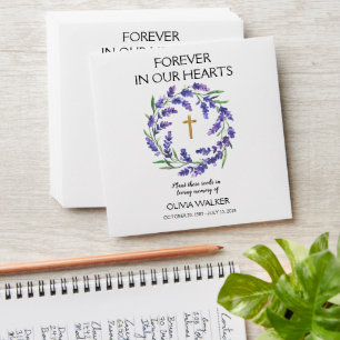 Lavender Celebration of Life Envelope