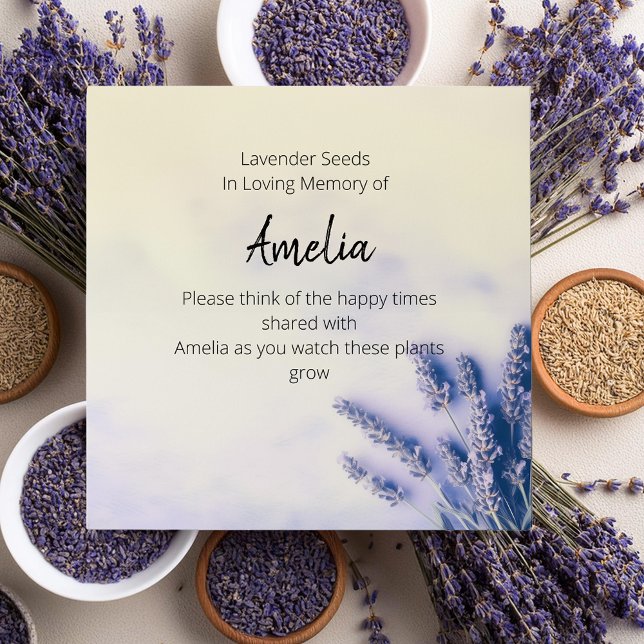 Lavender Celebration of Life Seed Envelope (Creator Uploaded)