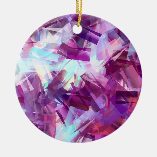 LAVENDER CERAMIC TREE DECORATION (Front)